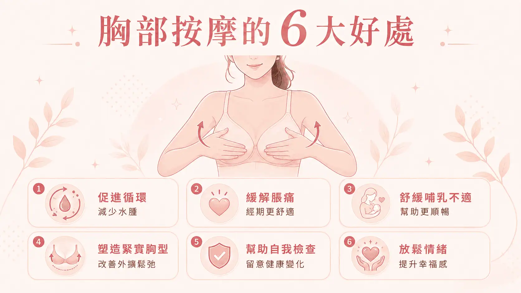胸部按摩, 胸部按摩方法, 胸部按摩功效, 美胸按摩