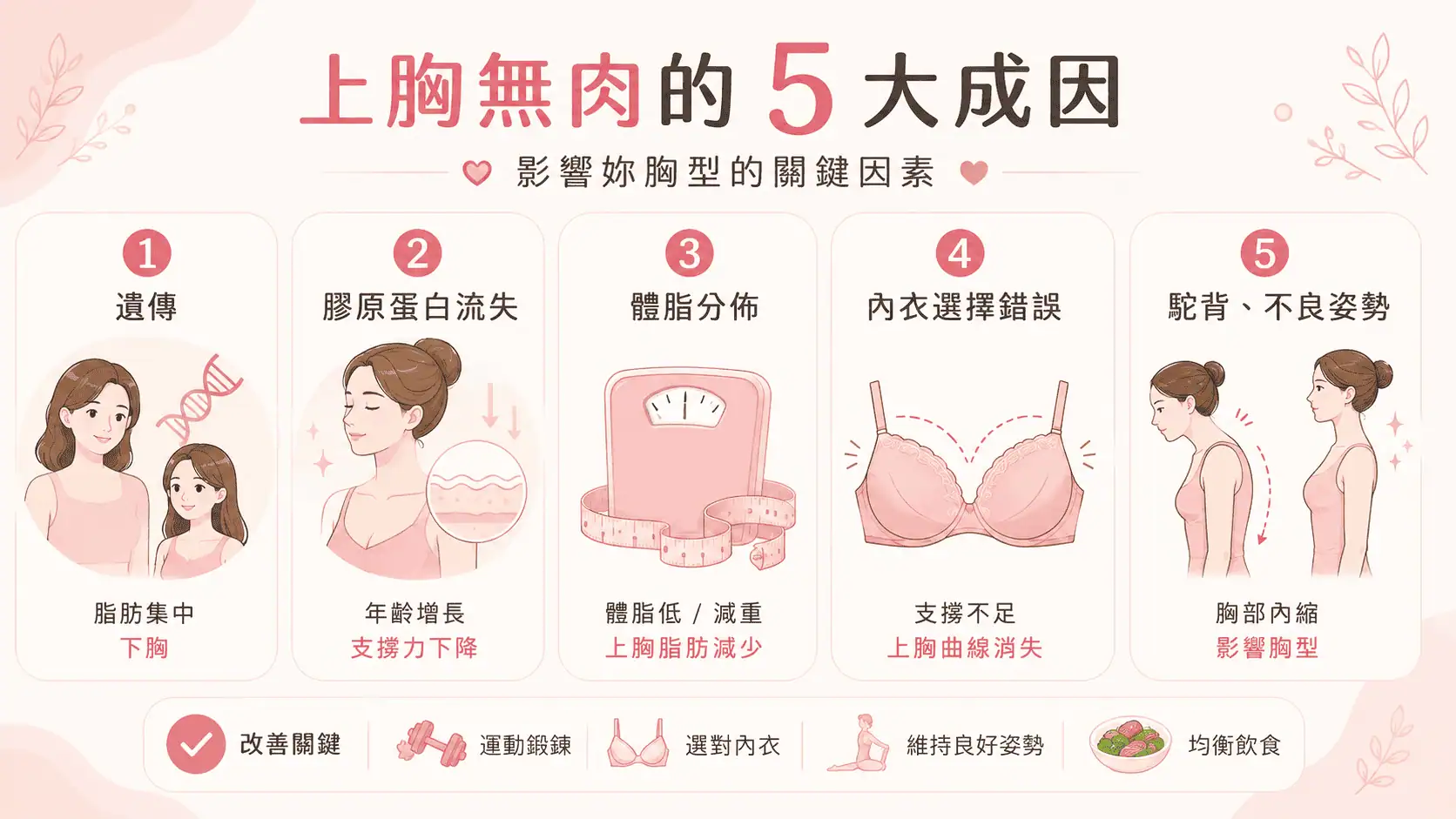 上胸無肉, 上胸無肉健身, 上胸無肉判斷, 上胸無肉怎麼練, 上胸無肉改善